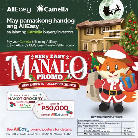 camel raffle|Come Home to Camella with AllEasy’s Christmas Promo.